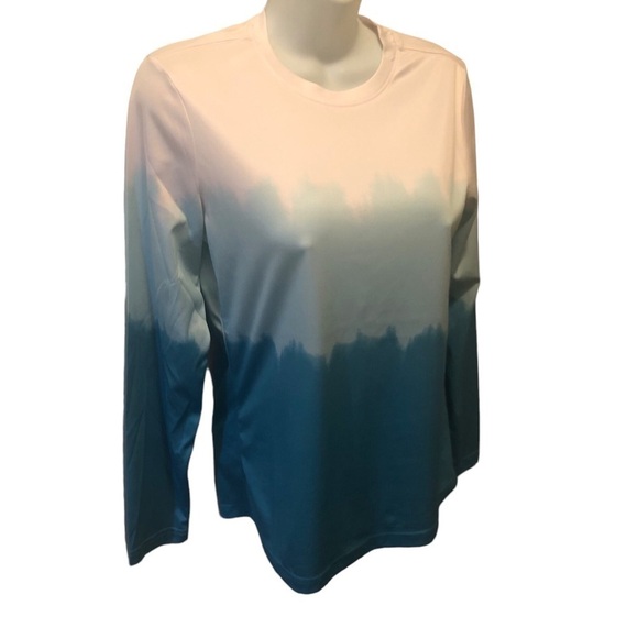 Mountains & Isle Wayfinder Sun Protection Shirt S Blue Ombre Paddle Board Surf - Picture 2 of 5